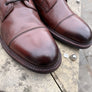 Barker Bourne in Rosewood Dip Dyed pull on boot G fit