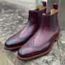 Barker Mersey - Burgundy Hand Patina UK 10