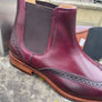 Barker Mersey - Burgundy Hand Patina UK 10
