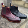 Barker Mersey - Burgundy Hand Patina UK 10