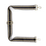 Ellie Beaumont Crossbody Strap Black/ Gold Metallic strap