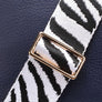 Ellie Beaumont Crossbody Strap Zebra