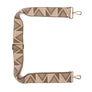 Ellie Beaumont Crossbody Strap Grey Abstract