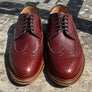 Cheaney Hoxton - Burgundy Hatched Grain UK 7.5