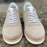 Giorgio Beige Suede Summer Shoe Custom Made For The Shoe Healer