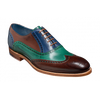 Barker Valiant - Three Toned Ebony / Green / Blue Hand Painted
