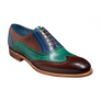Barker Valiant - Three Toned Ebony / Green / Blue Hand Painted
