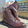 Trickers Stow - Espresso Burnished Dainite or Leather Sole