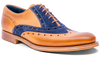 Barker Abingdon - Cedar Calf / Navy Suede