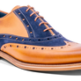 Barker Abingdon - Cedar Calf / Navy Suede