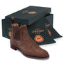 Cheaney Godfrey D - Black Mocha Or Plough Suede (F Fitting)