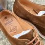 Tricker's in collaboration with Kafka size 8 only, Brown suede white wedge sole