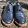 Barker Bailey - Navy Hand Painted Ex Display Size 8 Only