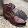 Barker Bourne in Rosewood Dip Dyed pull on boot G fit