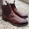 Barker Wick in Rosewood Dip Dyed pull on boot G fit