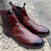 Barker Wick in Rosewood Dip Dyed pull on boot G fit