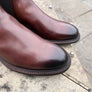 Barker Wick in Rosewood Dip Dyed pull on boot G fit
