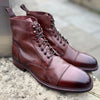 Barker Bourne in Rosewood Dip Dyed pull on boot G fit