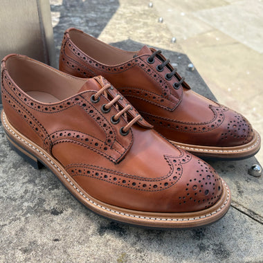 Trickers Bourton - Chestnut Calf - Brown Ridgeway Sole