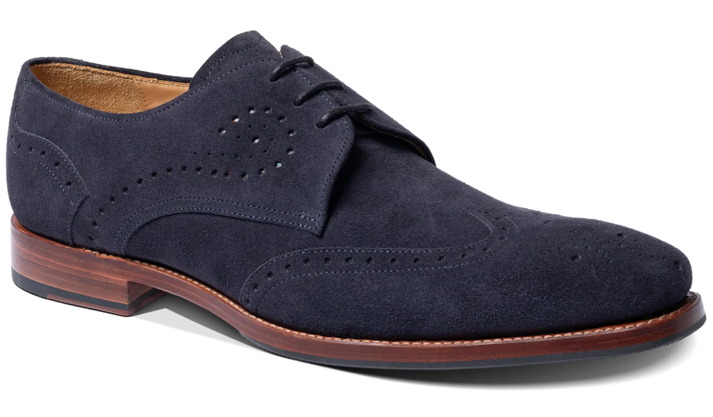 Barker George Dark Blue Suede The Shoe Healer