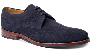 Barker George - Dark Blue Suede UK 10