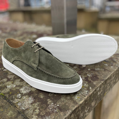 Giorgio Green suede summer shoe Custom Made For The Shoe Healer