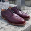 Cheaney Hoxton - Burgundy Hatched Grain UK 7.5