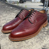 Cheaney Hoxton - Burgundy Hatched Grain UK 7.5