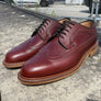 Cheaney Hoxton - Burgundy Hatched Grain UK 7.5
