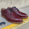 Cheaney Hoxton - Burgundy Hatched Grain UK 7.5