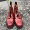 Cheaney Trafalgar Capped Derby Boot in Dark Leaf Calf Leather