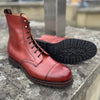 Cheaney Trafalgar Capped Derby Boot in Dark Leaf Calf Leather