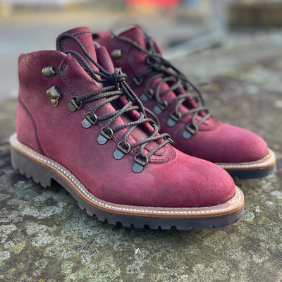 Barker Julie - Plum Waxy Suede  UK 4 1/2