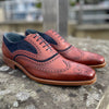 Barker McClean - Rosewood Calf / Navy Suede