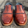 Barker McClean - Rosewood Calf / Navy Suede