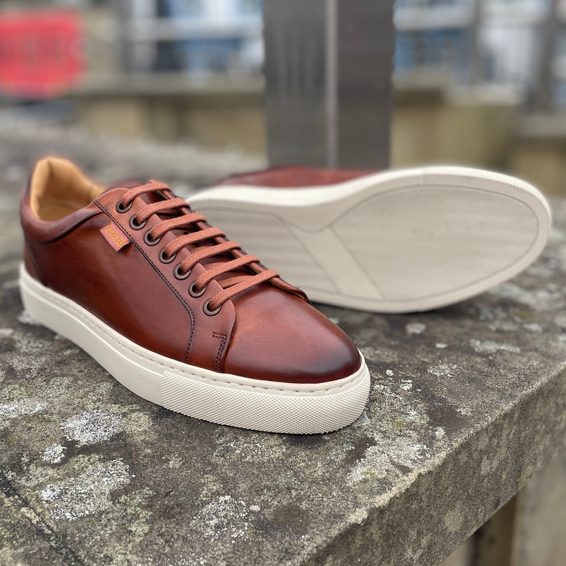 Barker Sam Sneaker Cedar Hand Painted