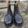 Berwick ‘Taylor’ MTO Brogue Boot in Black Grain