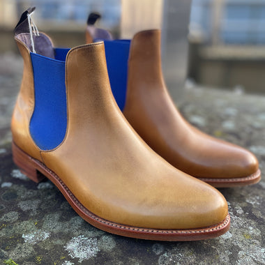 Barker Violet - Cedar Calf / Blue Elastic