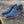 Barker McClean - Navy Hand Painted / Chocolate Suede UK 15