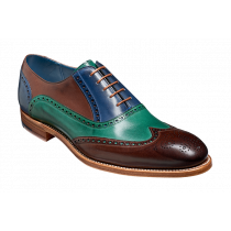 Barker Valiant - Three Toned Ebony / Green / Blue Hand Painted