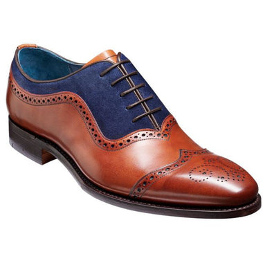 Barker Nicholas - Antique Rosewood / Navy Suede