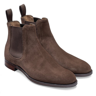 Cheaney Godfrey D - Black Mocha Or Plough Suede (F Fitting)